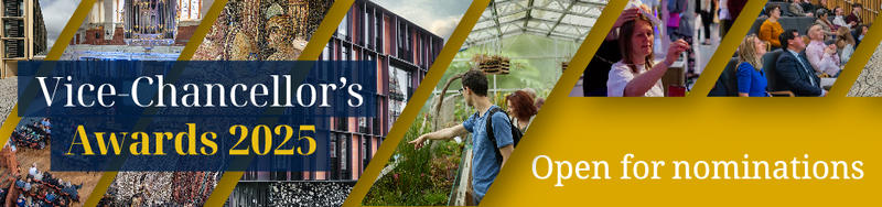 Vice-Chancellor's Awards 2025 open for nominations banner